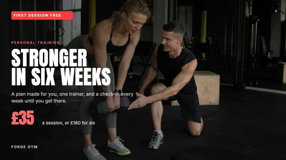 A ScreenRoll template: Personal training