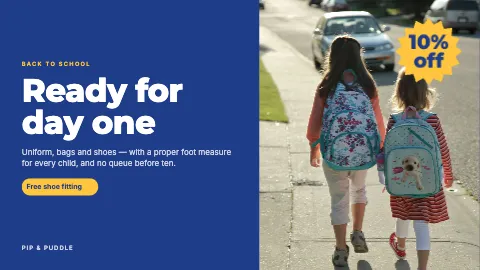 A ScreenRoll template: Back to school