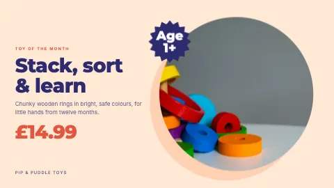 A ScreenRoll template: Toy of the month