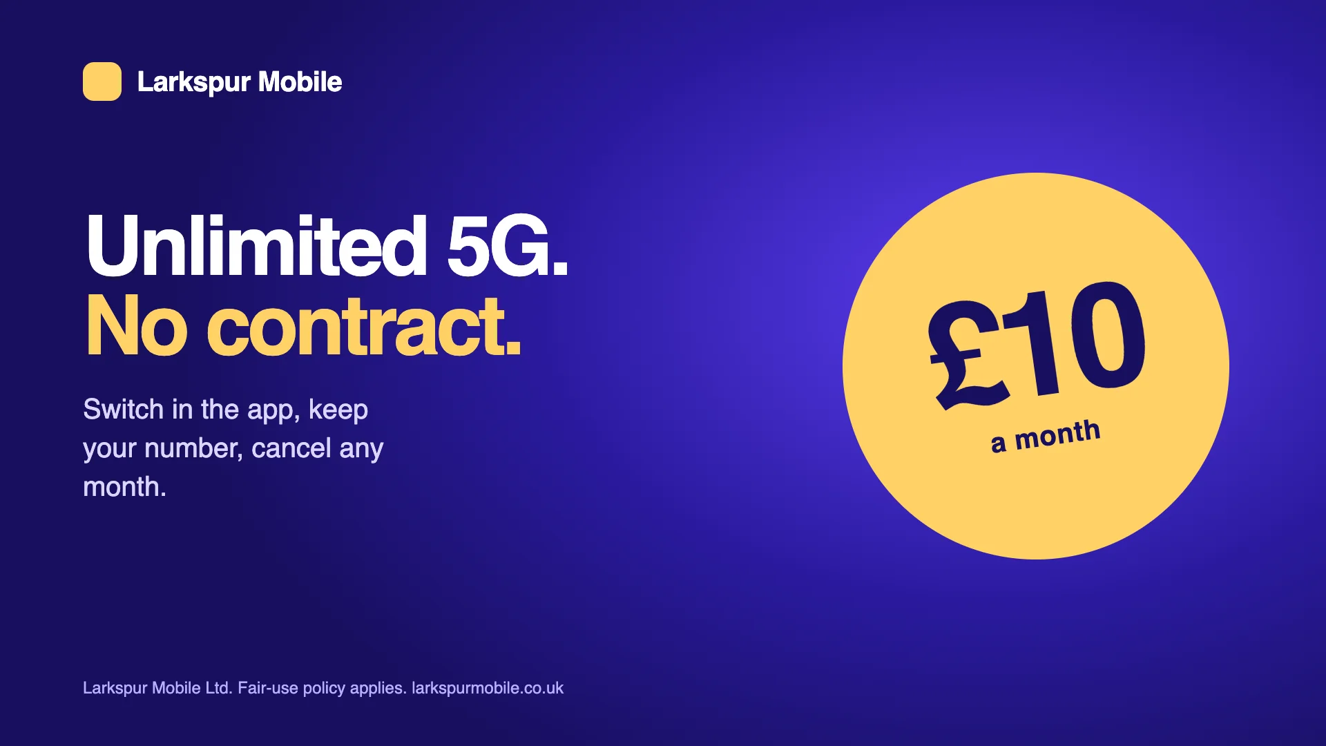 An ad a mobile network paid for in a live auction